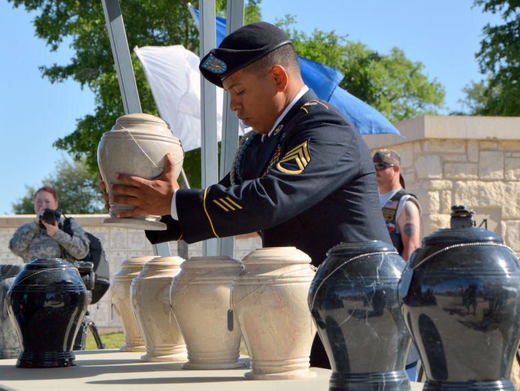 Forgotten soldier burial